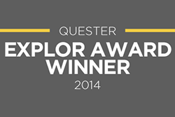 Quester wins the 2014 EXPLOR Award at the TMRE in Boca Raton
